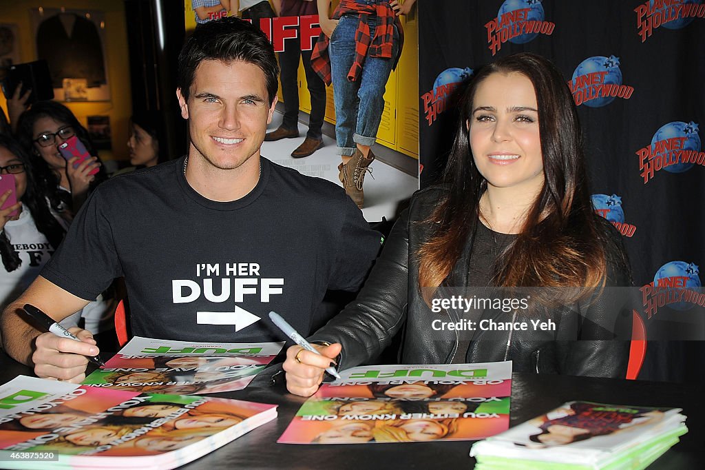 The Cast Of "The Duff" Visit Planet Hollywood Times Square