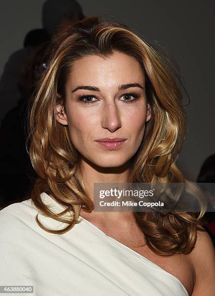 Lauren Remington Platt attends the Ralph Lauren fashion show during Mercedes-Benz Fashion Week Fall 2015 at Skylight Clarkson SQ. On February 19,...