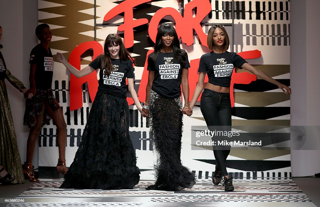 Fashion For Relief - Runway - LFW FW15