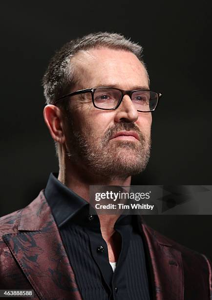Rupert Everett walks the runway at the Fashion For Relief charity fashion show to kick off London Fashion Week Fall/Winter 2015/16 at Somerset House...