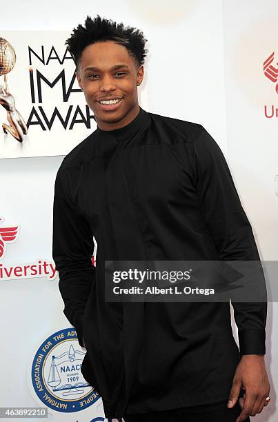 Musician Avery Wilson attends the 46th Annual NAACP Image Awards held at the Pasadena Civic Auditorium on February 6, 2015 in Pasadena, California.