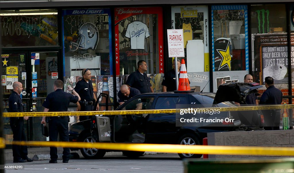 LAPD Investigation on Highland and Hollywood Boulevard