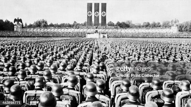 Guard on Parade at a Nazi Party rally in Nurmberg, late 1930s.