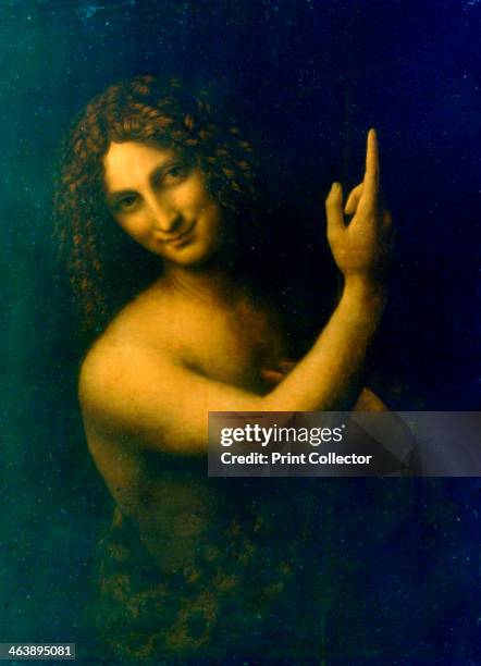 'St John the Baptist', 1513-1516. John the Baptist is regarded as a prophet by three religions: Christianity, Islam, and Mandaeanism, Louvre, Paris,...