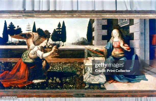'The Annunciation', 1472-1475. The Annunciation is the revelation to Mary, the mother of Jesus by the archangel Gabriel that she would conceive a...