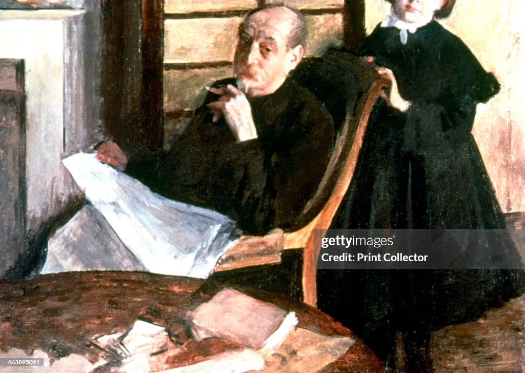 'Uncle and Niece', c1876. Artist: Edgar Degas