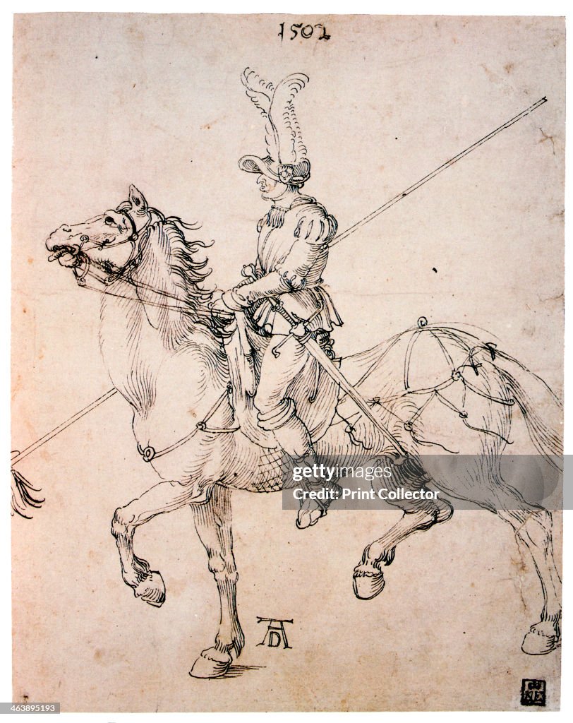 'Cavalier with Lance', 1502. Artist: Albrecht Dürer