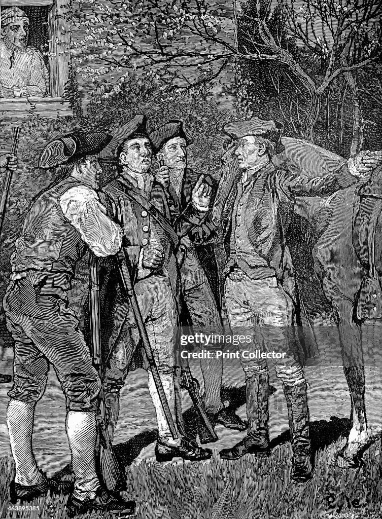 American War of Independence, 1775, (1886).