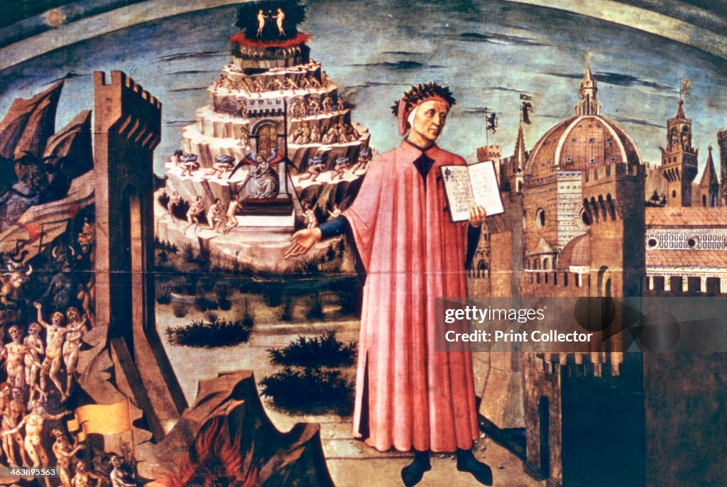 Dante and his Poem the 'Divine Comedy', 1465. Artist: Domenico di Michelino