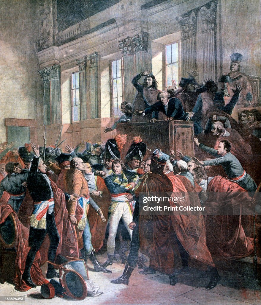 Bonaparte and the Council of Five Hundred at St Cloud, 10th November 1799, (1893).