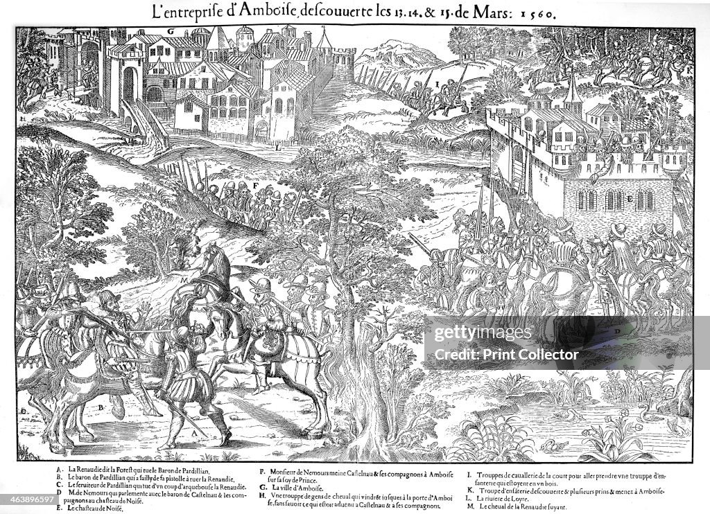 Amboise Enterprise or Conspiracy, French Religious Wars, March 1560 (c1570). Artist: Jacques Tortorel