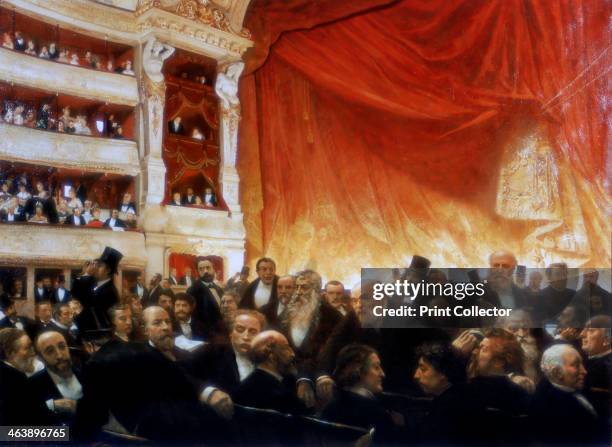 'An Interval with the Comedie Francaise', 1886. Private collection.