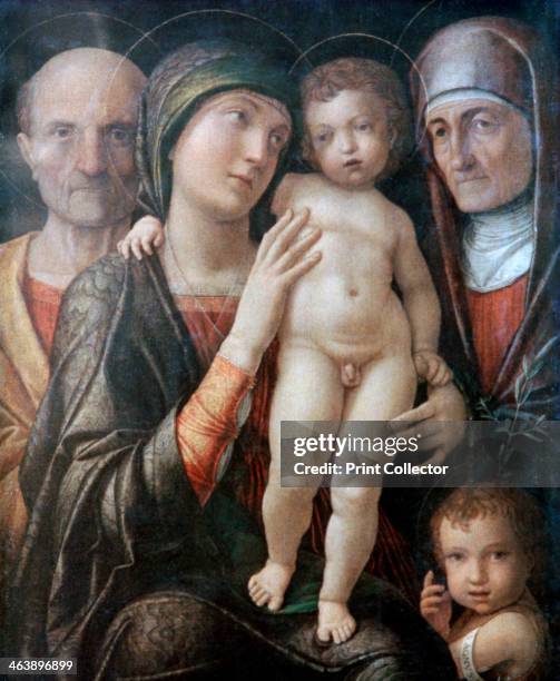 'Holy Family with St Elizabeth and St John the Baptist as a Child', c1495-1500. Found in the collection of the Alte Meister Gallerie, Dresden,...