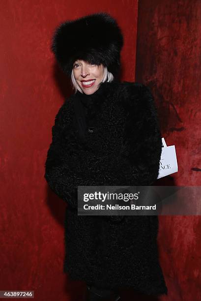 Linda Fargo attends the Marc Jacobs fashion show during Mercedes-Benz Fashion Week Fall 2015 at Park Avenue Armory on February 19, 2015 in New York...