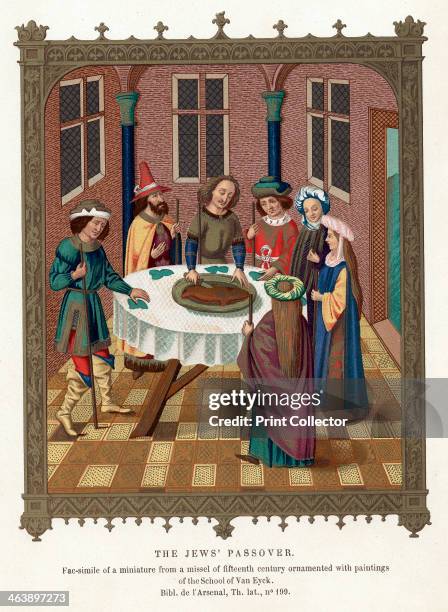 Passover. After a miniature from a 15th century missal.