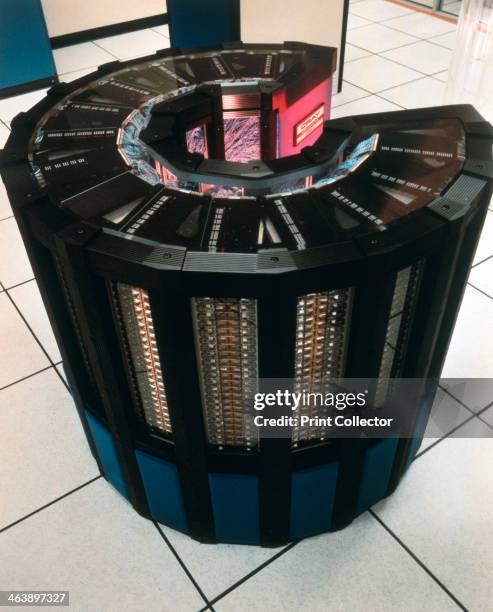 Cray-2 supercomputer. NASA colour photograph.