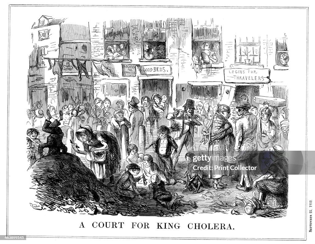 'A Court for King Cholera', 1852.