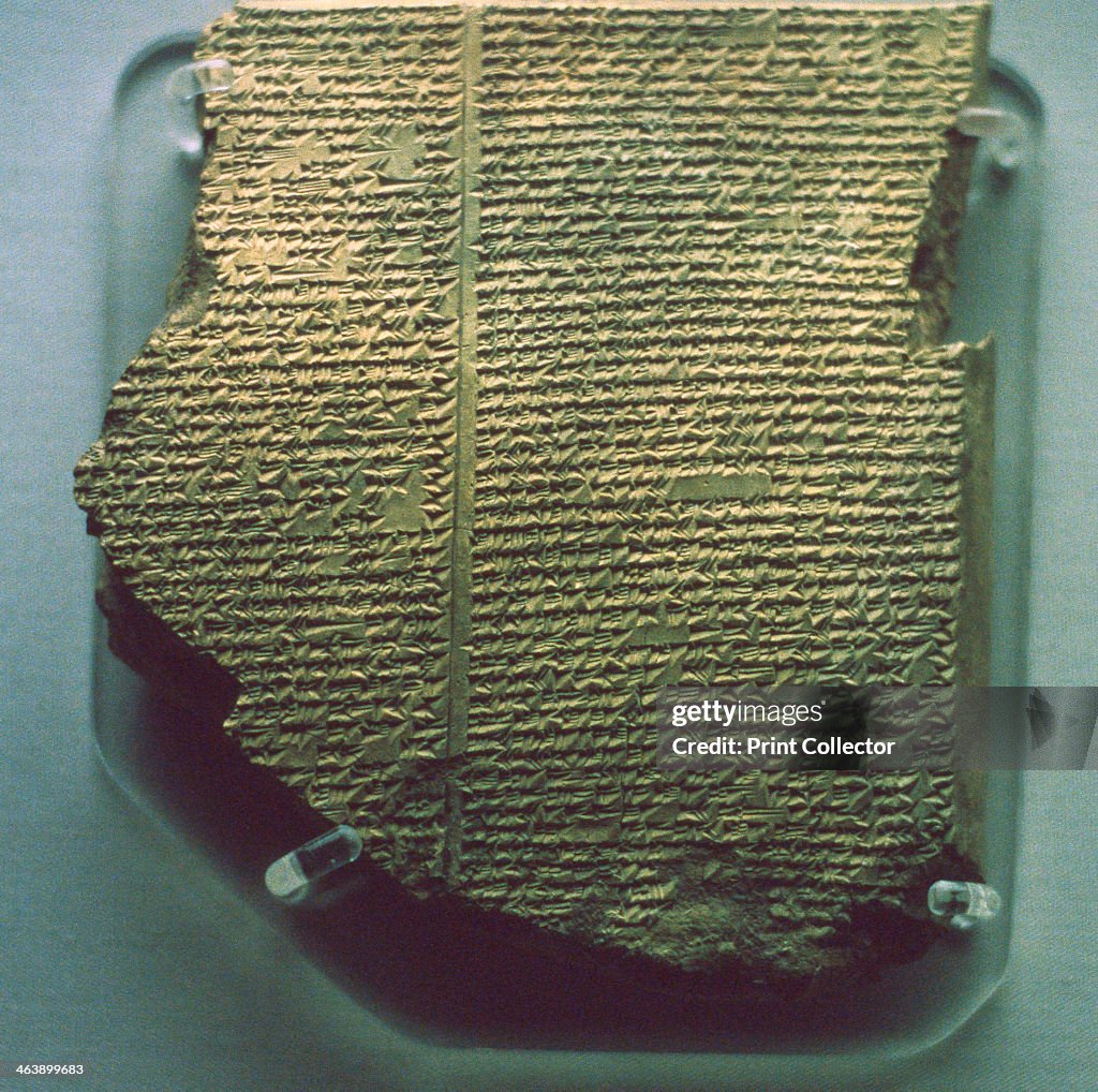Cuneiform tablet relating part of the Epic of Gilgamesh, Neo-Assyrian, 7th century BC.
