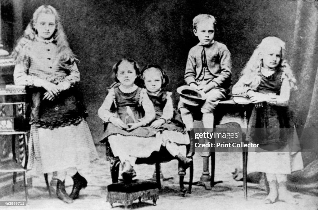 Children of the Sklodowski family, Polish, c1870-1875.