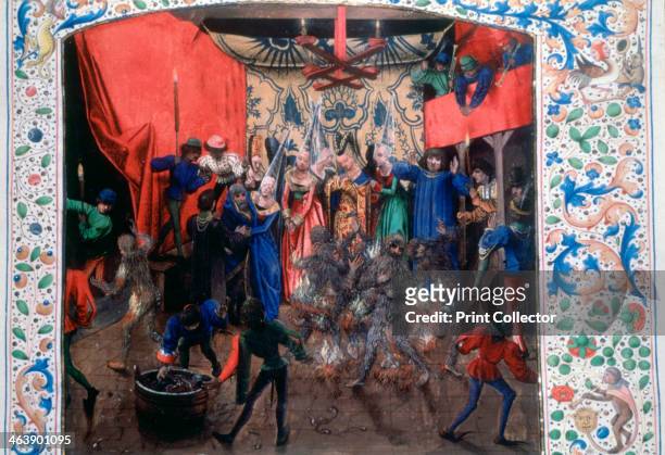 'Ball of the Burning Men', 1393. . In 1393, Isabeau de Baviere organised a celebration of the marriage of one of her ladies-in-waiting. Her husband...
