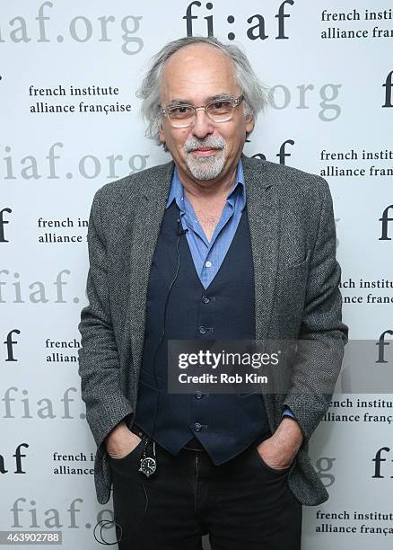 Art Spiegelman, cartoonist attends FIAF Presents: After Charlie: What's Next For Art, Satire And Censorship? at Florence Gould Hall on February 19,...