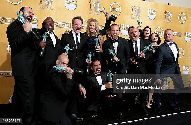 Actors Patrick Sane, Matthew T. Metzler, Lavell Crawford, Bryan Cranston, Steven Michael Quezada, Anna Gunn, Tait Fletcher, Aaron Paul, Jesse...