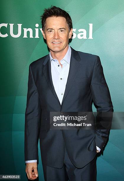 Kyle MacLachlan arrives at the NBC/Universal 2014 TCA Winter press tour held at The Langham Huntington Hotel and Spa on January 19, 2014 in Pasadena,...