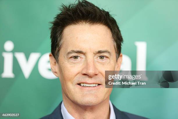 Kyle MacLachlan arrives at the NBC/Universal 2014 TCA Winter press tour held at The Langham Huntington Hotel and Spa on January 19, 2014 in Pasadena,...