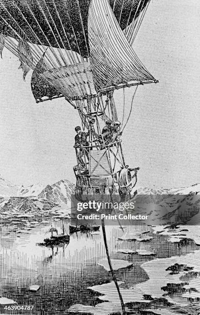 Departure of the Andree balloon expedition to the North Pole, Spitzbergen, 11 July 1897. In 1897 a Swedish explorer named Salomon Andree made an...