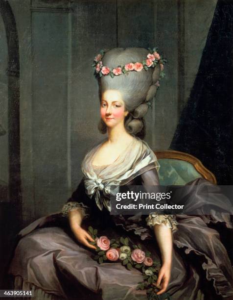 'The Princess Lamballe' late 18th century. Marie-Therese-Louise de Savoie-Carignan, Princesse de Lamballe , the intimate friend of Queen Marie...