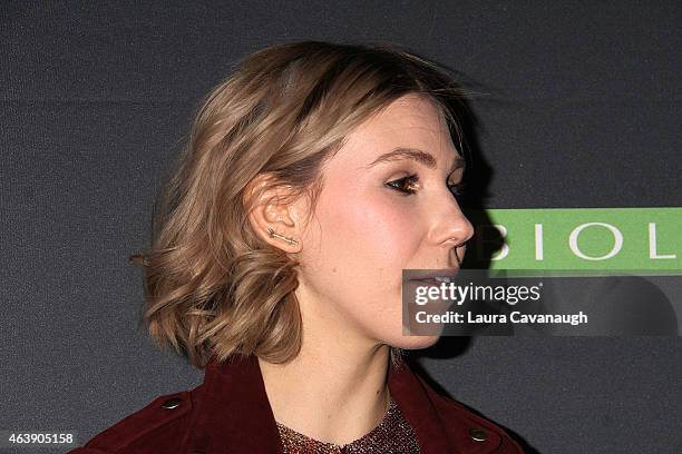 Zosia Mamet attends the Matrix Biolage Cleansing Conditioner Launch Event at Crosby Street Hotel on February 19, 2015 in New York City.