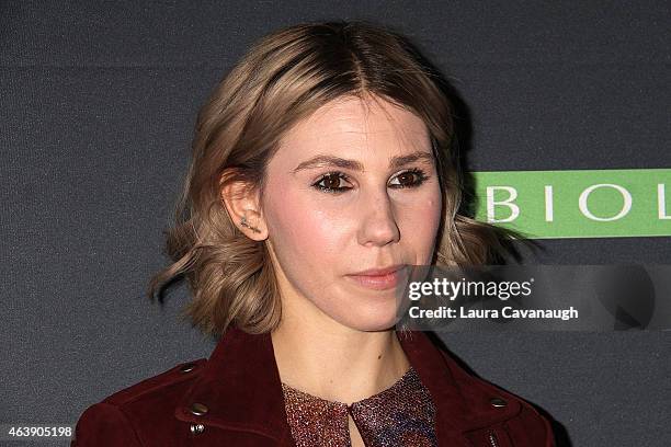 Zosia Mamet attends the Matrix Biolage Cleansing Conditioner Launch Event at Crosby Street Hotel on February 19, 2015 in New York City.
