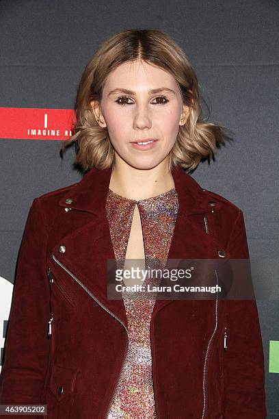 Zosia Mamet attends the Matrix Biolage Cleansing Conditioner Launch Event at Crosby Street Hotel on February 19, 2015 in New York City.