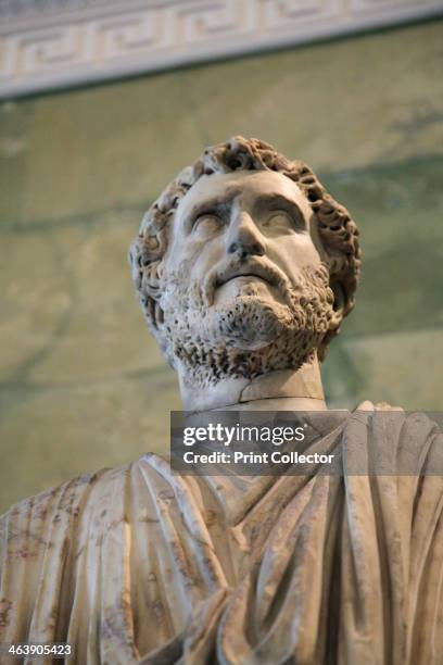 Statue of Antoninus Pius, third quarter of 2nd century. Antoninus Pius was Roman Emperor from 138-161. Found in the collection of The Hermitage, St...