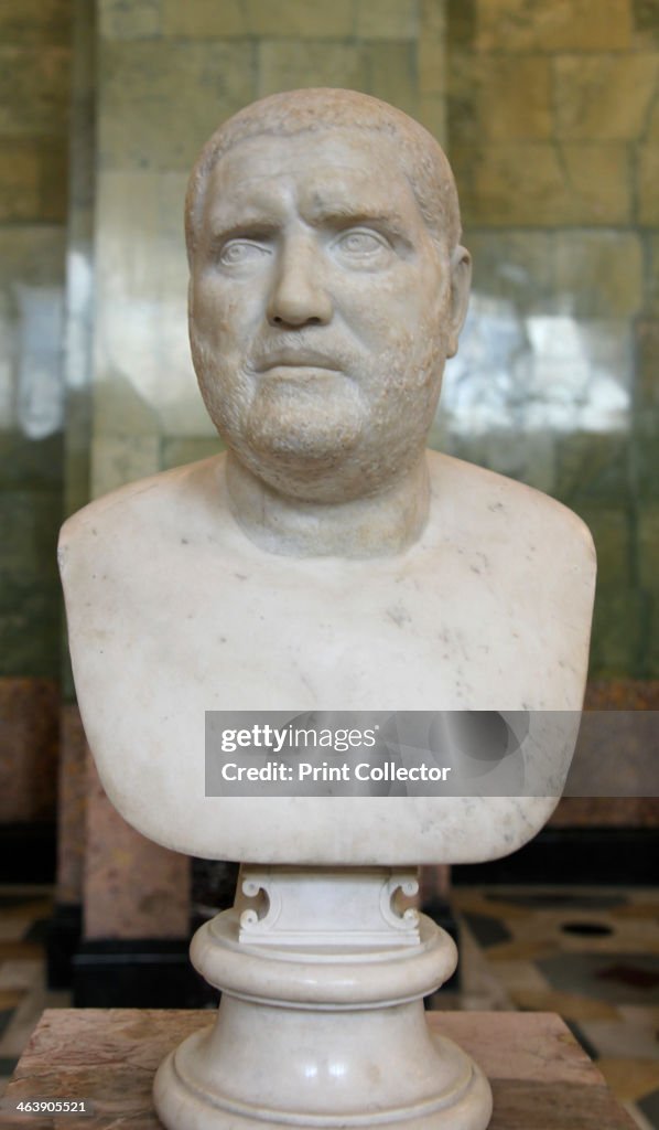 Balbin Portrait bust of the Roman Emperor Balbinus, second quarter of 3rd ...