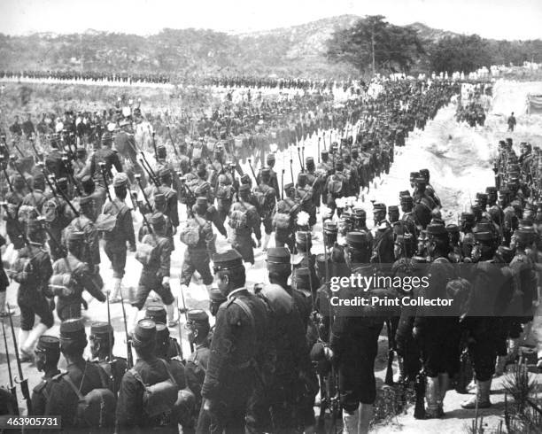 Japanese troops, Korea, c1900.