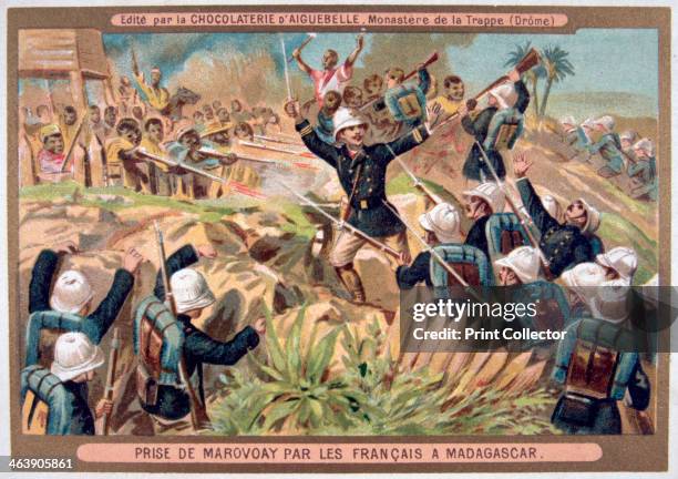 'The Capture of Marovoay, Madagascar', 1895. France invaded Madagascar in 1883 in what became known as the first Franco-Hova War , seeking to restore...