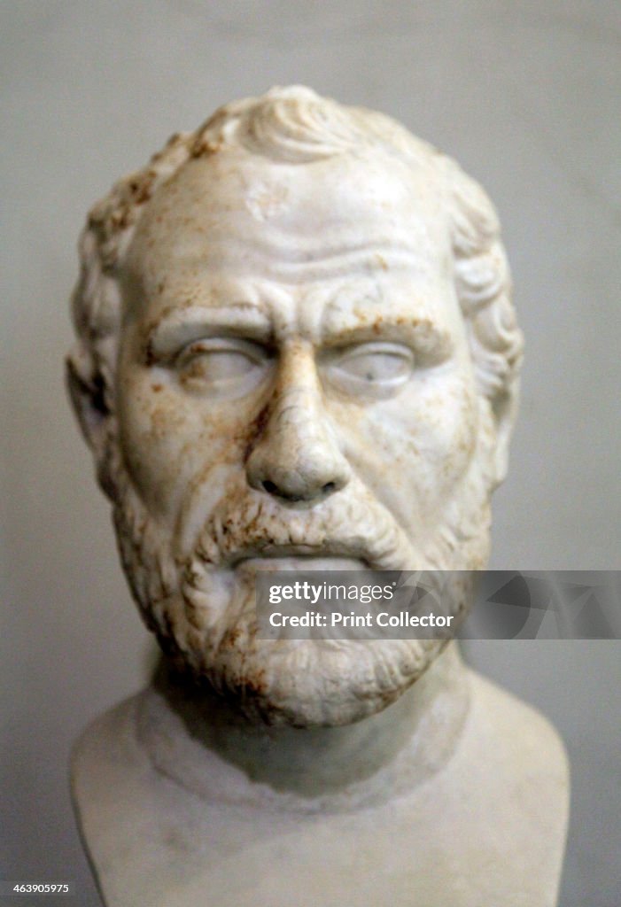 Head of Demosthenes, Athenian statesman and orator, 2nd century.