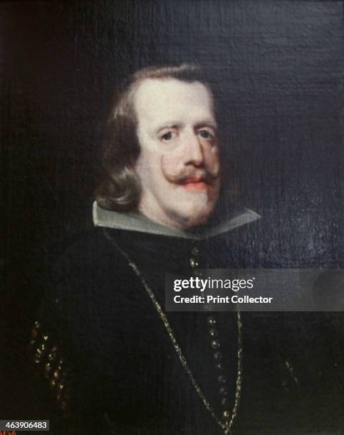 'Portrait of Philip IV of Spain', c1656-c1660. Detail. Philip was King of Spain from 1621. His reign saw a decline in the economic and military...