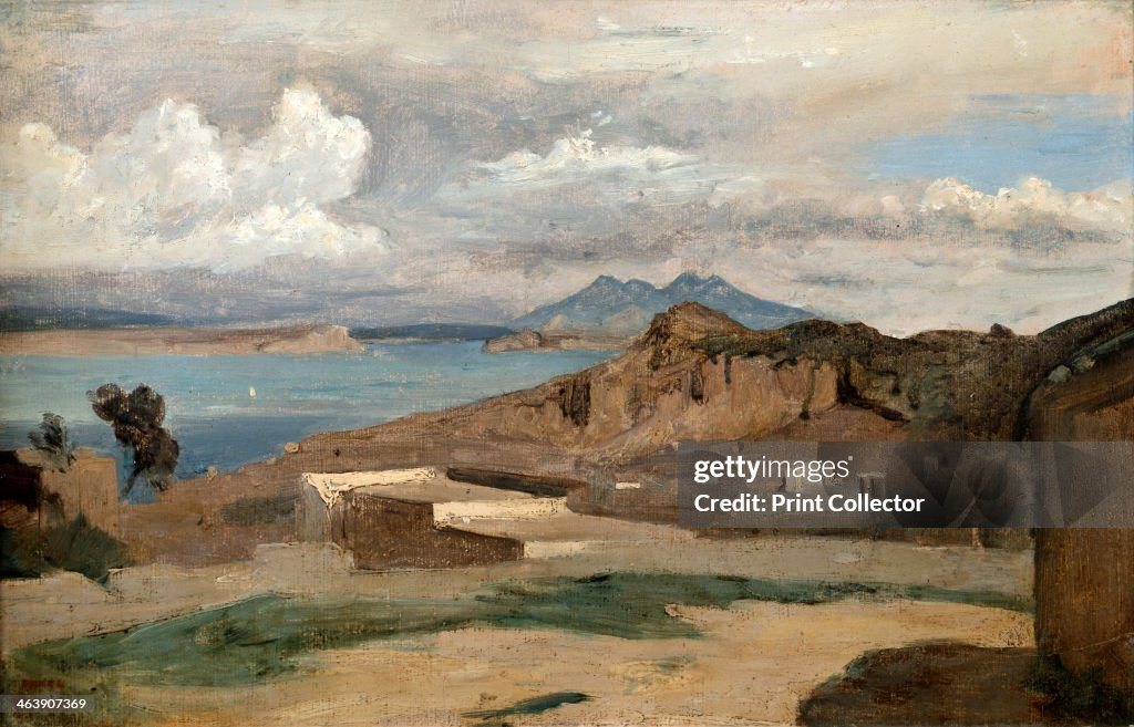 'Ischia, seen from Mount Epomeo', 1828. Artist: Jean-Baptiste-Camille Corot