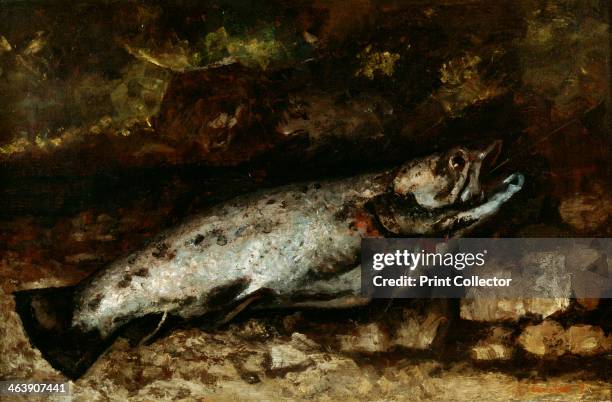 'The Trout', 1873. From the collection of the Musee d'Orsay, Paris, the painting is currently displayed at the Kunsthaus, Zurich.