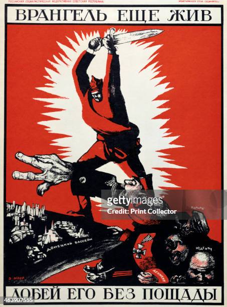 Soviet political poster, 1920.