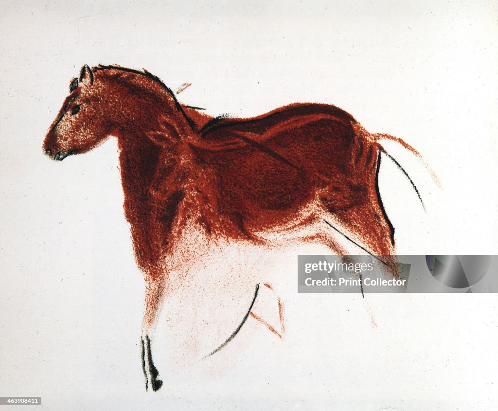 Horse and Hind, Palaeolithic cave painting from Altamira, southern Spain, c16,000-c9000 BC.