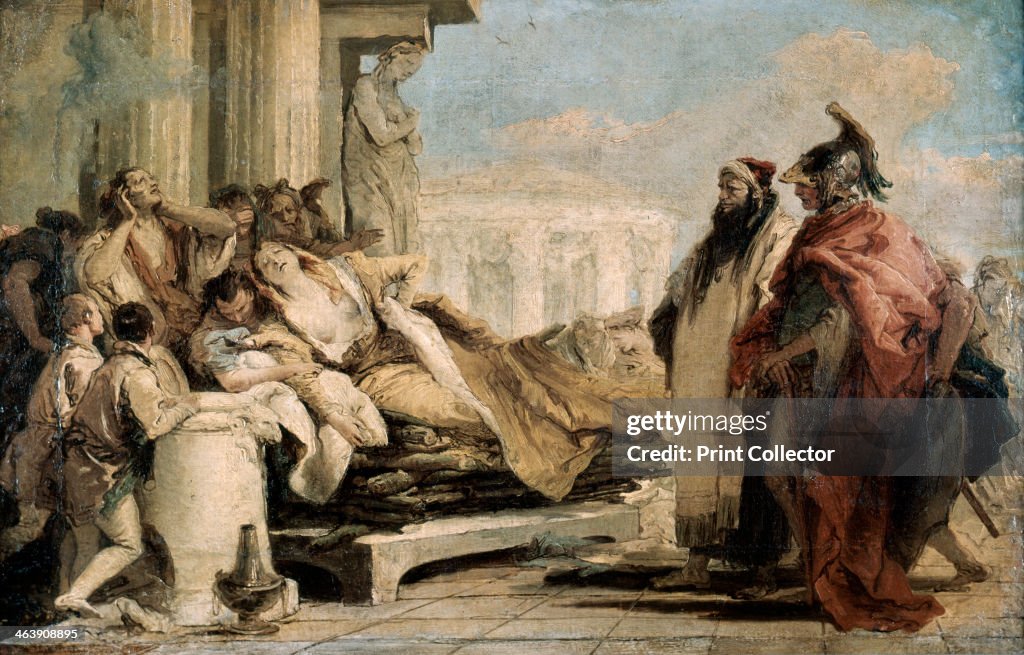 'Death of the Dido', 1757. Artist: Giovanni Battista Tiepolo