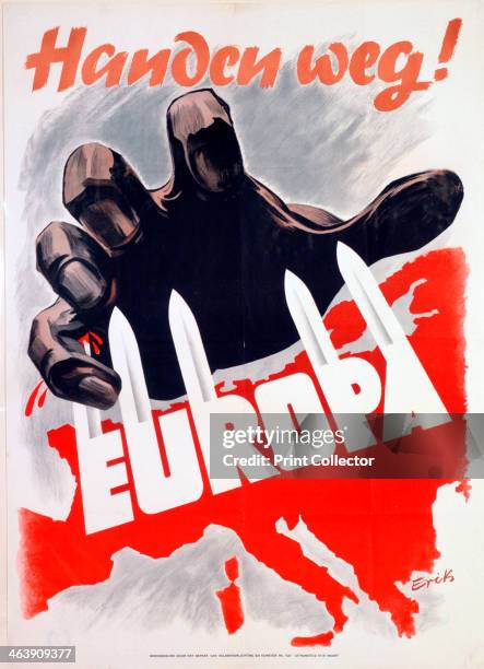 German anti-communist propaganda poster, c1939-c1945.