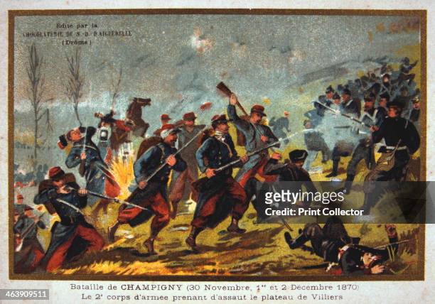 Battle of Champigny, Franco-Prussian war, 30th November-2nd December 1870. Better known as the Battle of Villiers, the fighting at Champigny was part...