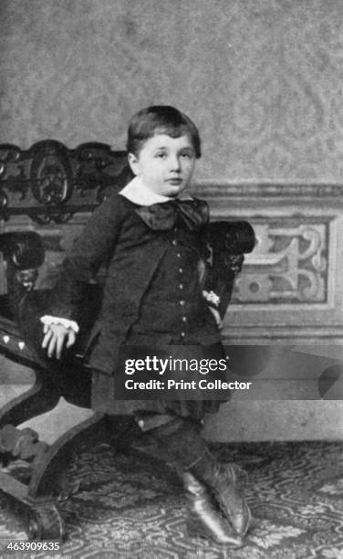 Albert Einstein , German-Swiss theoretical physicist, as a small child, 1880s. Einstein's main contribution to science was the theory of relativity,...