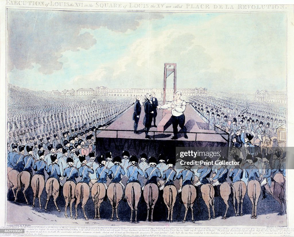 Execution of Louis XVI, 1793.
