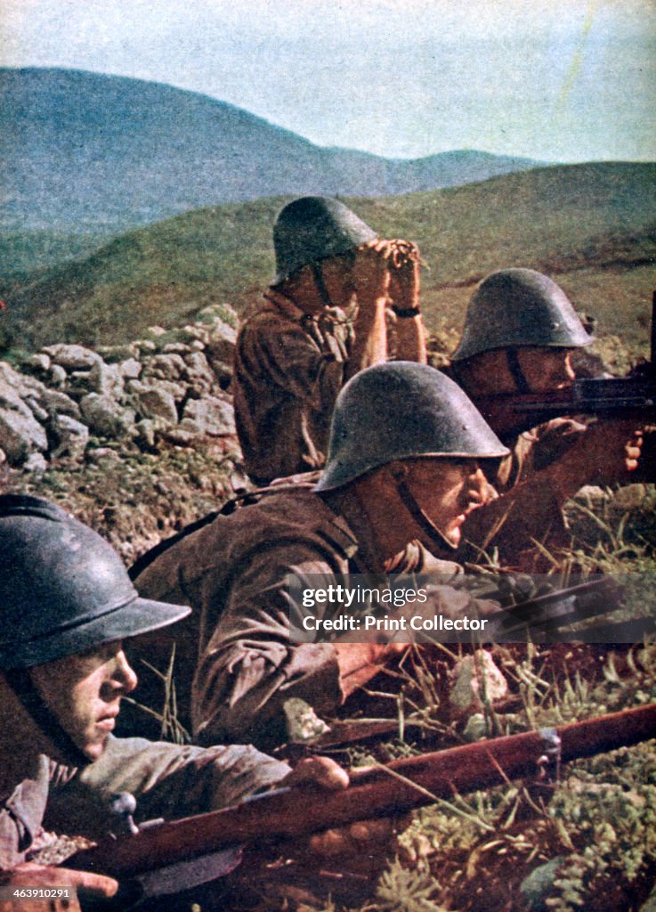 Romanian troops, the siege of Sebastopol, Russia, 1941-1942.