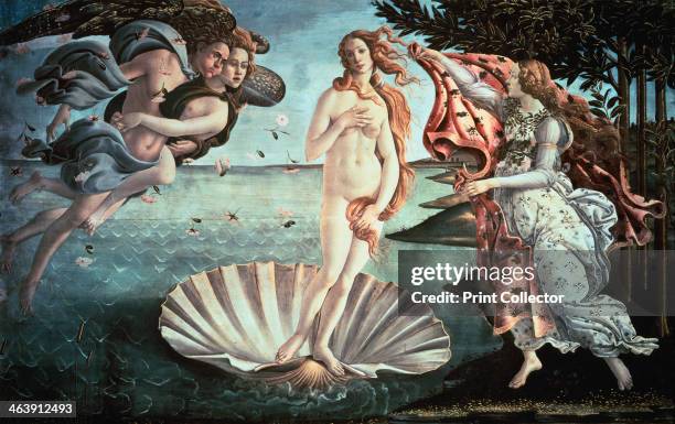 'The Birth of Venus', c1482. From the Uffizi Gallery, Florence.